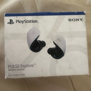 Sony PULSE Explore Wireless Earbuds - White and Black